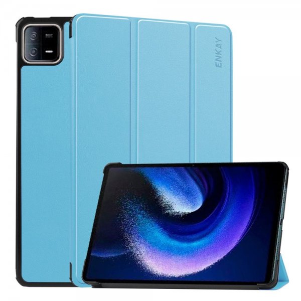 Enkay Xiaomi Pad 6 Etui Trifold Lyseblå