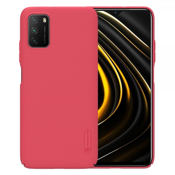 Nillkin Xiaomi Poco M3 Cover Frosted Shield Rød