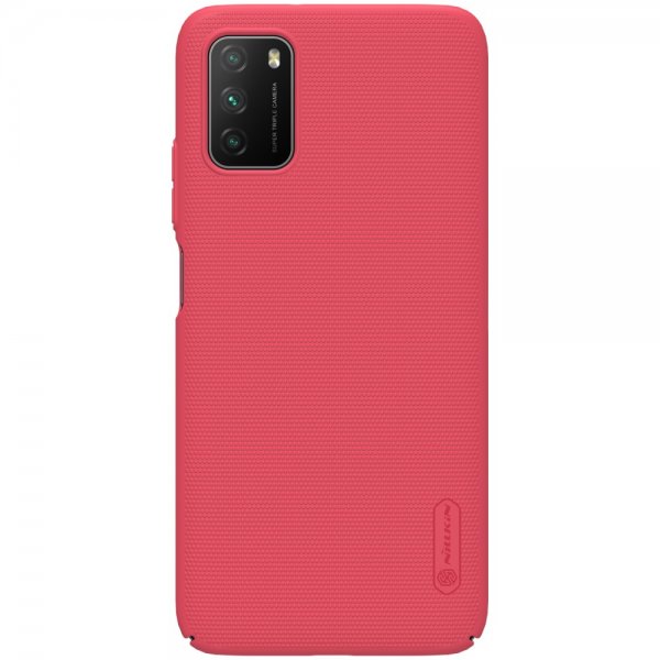 Nillkin Xiaomi Poco M3 Cover Frosted Shield Rød