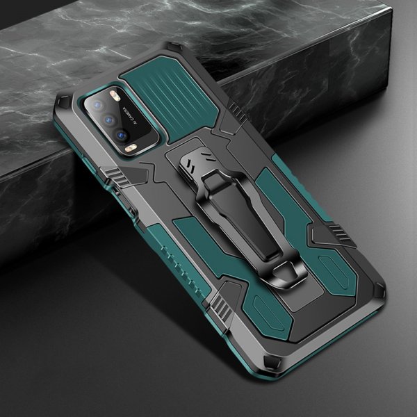 Xiaomi Poco M3 Cover med Bælteclip Grøn