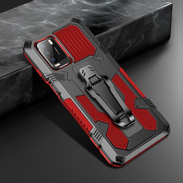 Xiaomi Poco M3 Cover med Bælteclips Rød