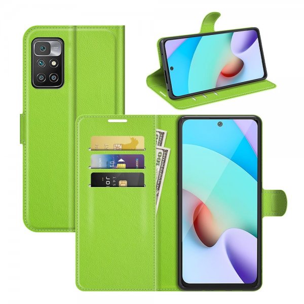 Xiaomi Redmi 10 Cover Litchi Grøn