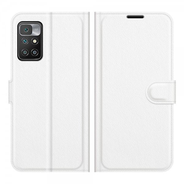 Xiaomi Redmi 10 Cover Litchi Hvid