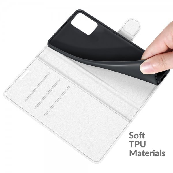 Xiaomi Redmi 10 Cover Litchi Hvid