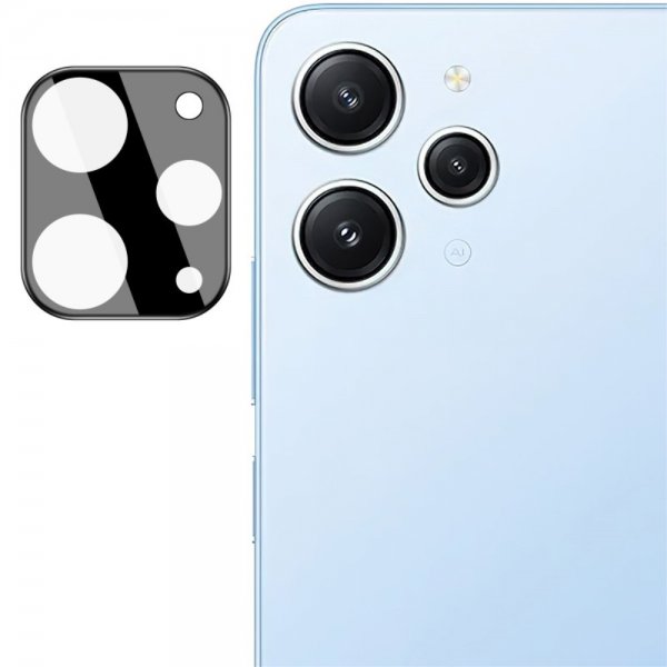 Imak Xiaomi Redmi 12 Kamerabeskyttelse i Hærdet Glas Sort