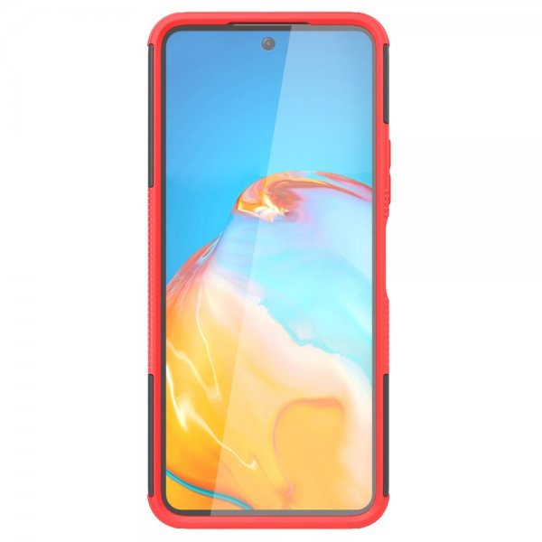 Xiaomi Redmi 12 Cover Dækmønster Stativfunktion Rød