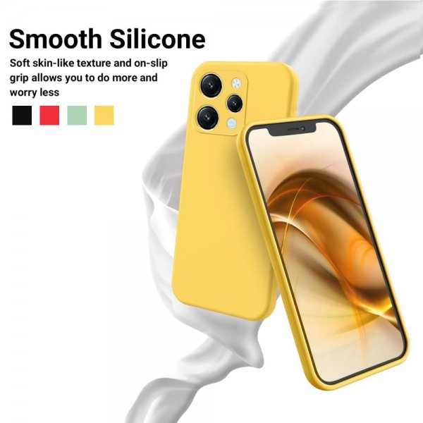 Xiaomi Redmi 12 Cover med Rem Silikone Gul