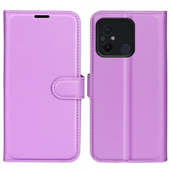 Xiaomi Redmi 12C Cover Litchi Lilla