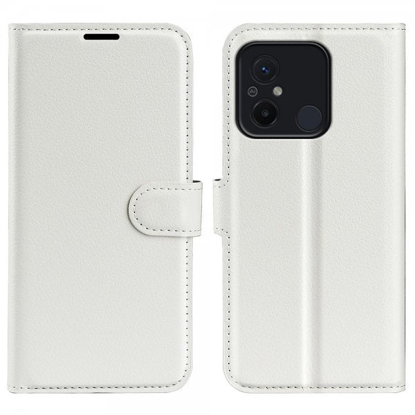 Xiaomi Redmi 12C Cover Litchi Hvid