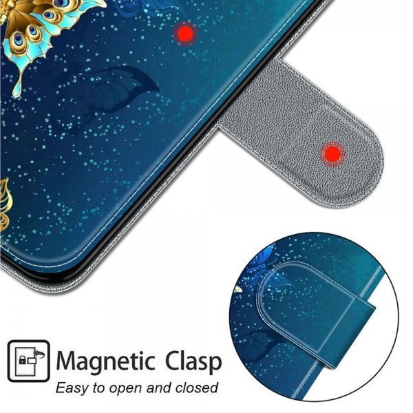 Xiaomi Redmi 12C Cover Motiv Glitter Sommerfugle