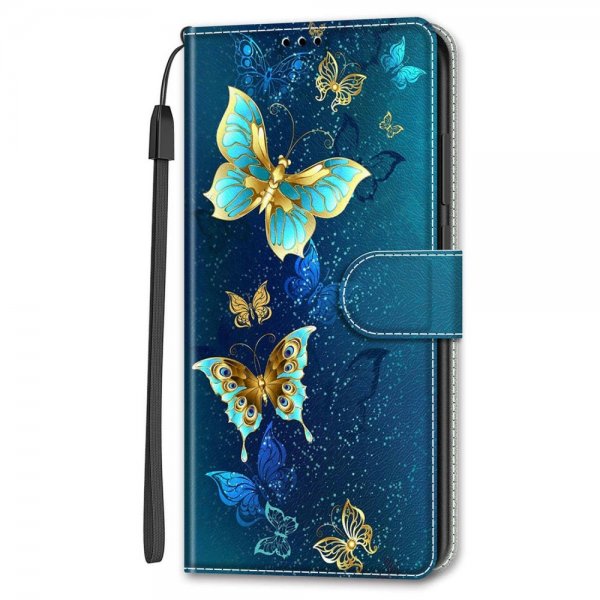 Xiaomi Redmi 12C Cover Motiv Glitter Sommerfugle