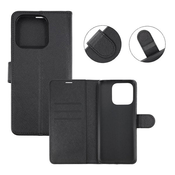 Xiaomi Redmi 12C Cover med stativ Sort