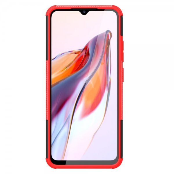 Xiaomi Redmi 12C Cover Dækmønster Stativfunktion Rød