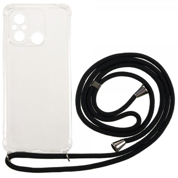 Xiaomi Redmi 12C Cover med Rem Transparent