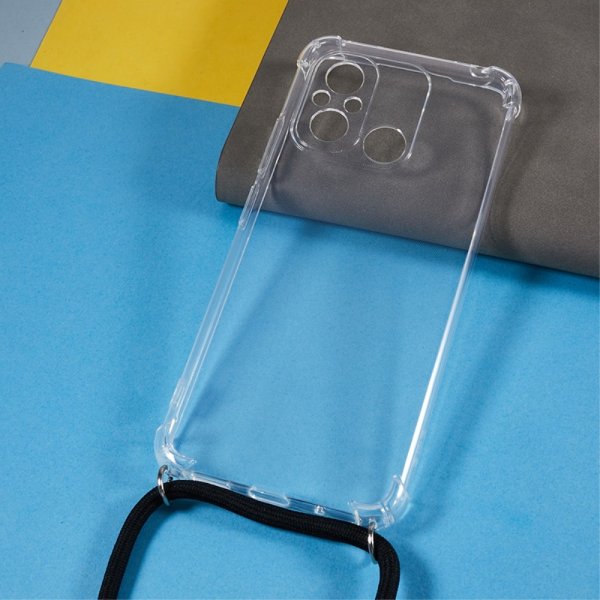 Xiaomi Redmi 12C Cover med Rem Transparent