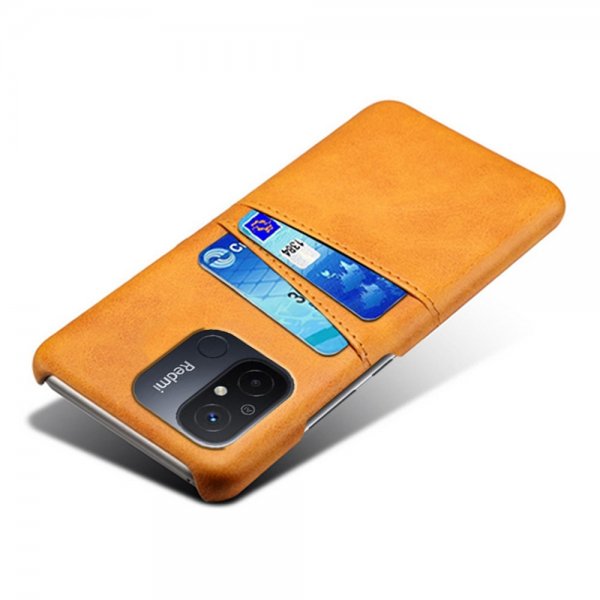 Xiaomi Redmi 12C Cover med to Kortlommer Lysebrun