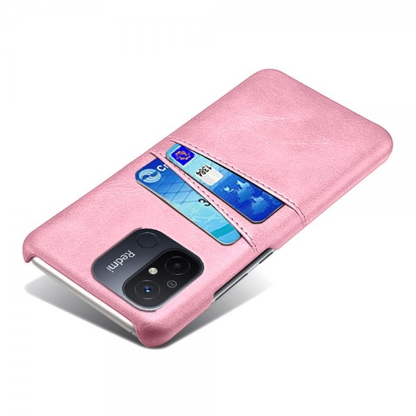Xiaomi Redmi 12C Cover med to Kortlommer Rosaguld