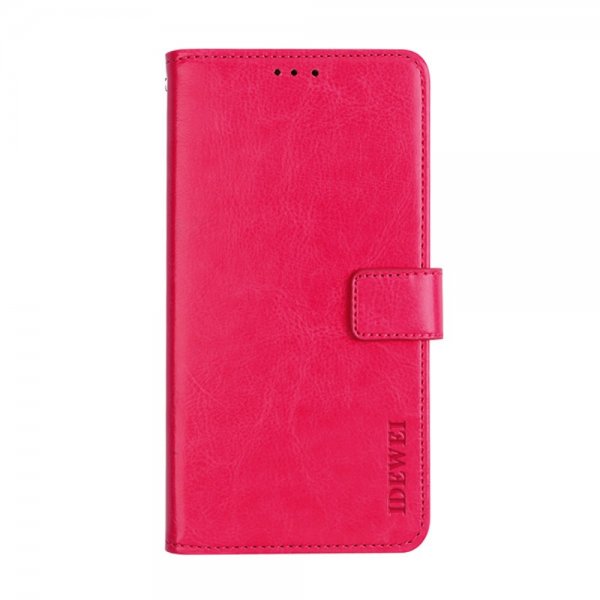 Xiaomi Redmi 9T Cover Lædertekstur Magenta