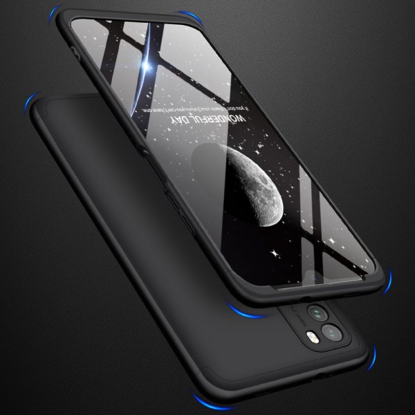 GKK Xiaomi Redmi 9T Cover Tredelt Sort