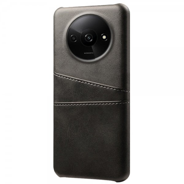Xiaomi Redmi A3 Cover med to Kortlommer Sort