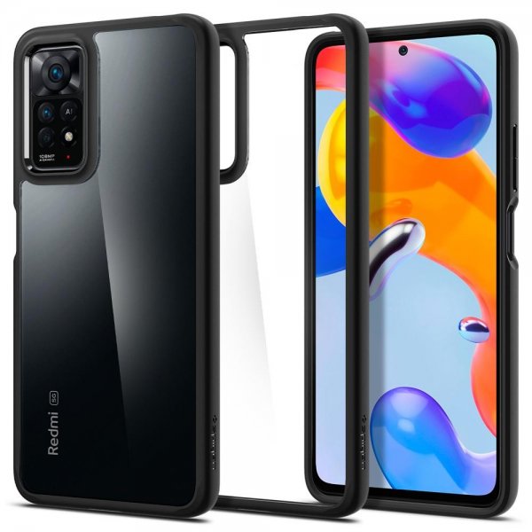 Spigen Xiaomi Redmi Note 11 Pro Cover Ultra Hybrid Matt Sort