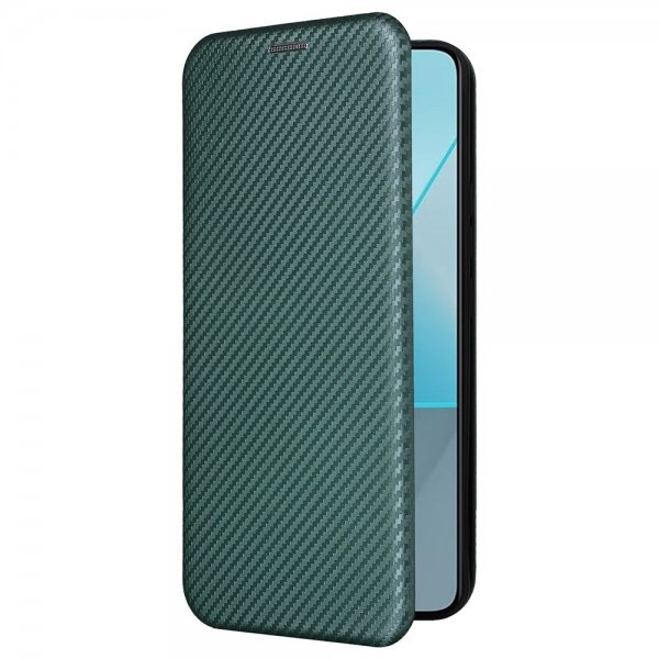 Xiaomi Redmi Note 13 5G Cover Kulfibertekstur Grøn
