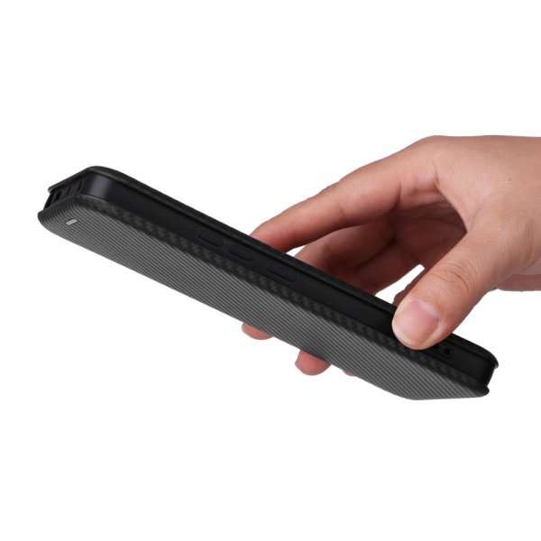 Xiaomi Redmi Note 13 5G Etui Kulfibertekstur Sort