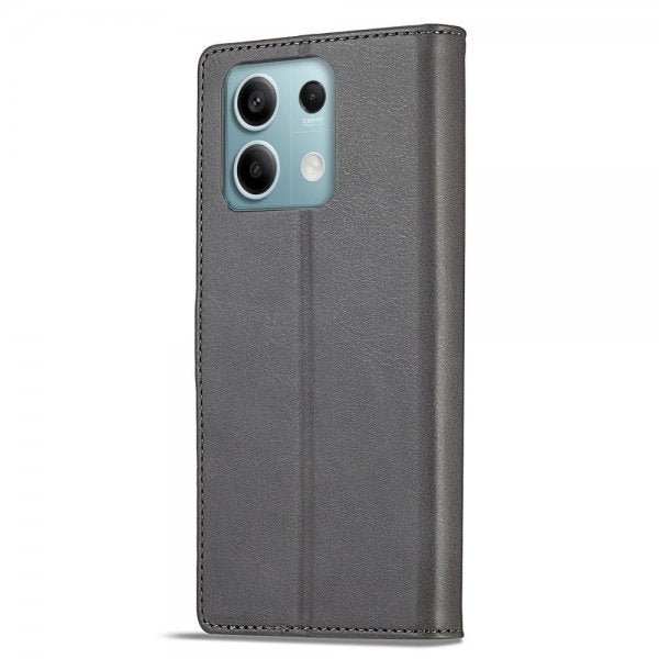 Lc.Imeeke Xiaomi Redmi Note 13 5G Cover med Kortrum Stativfunktion Grå