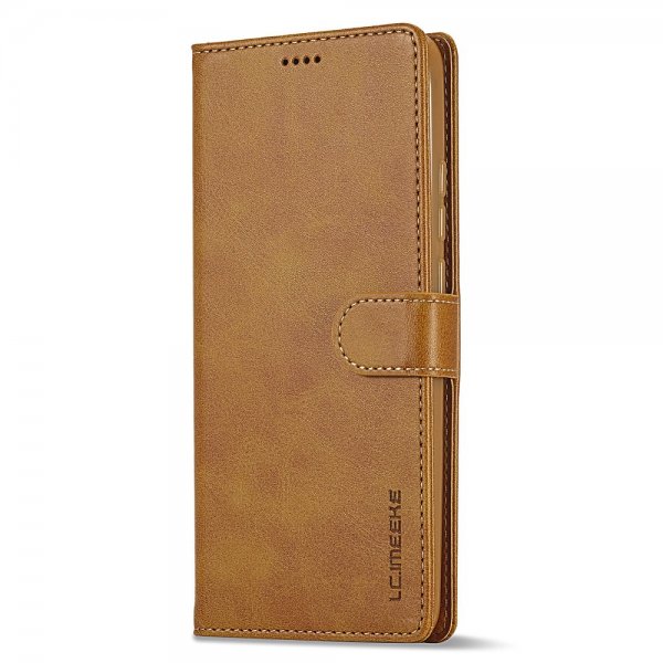 Lc.Imeeke Xiaomi Redmi Note 13 5G Etui med Kortrum Stativfunktion Lysebrun