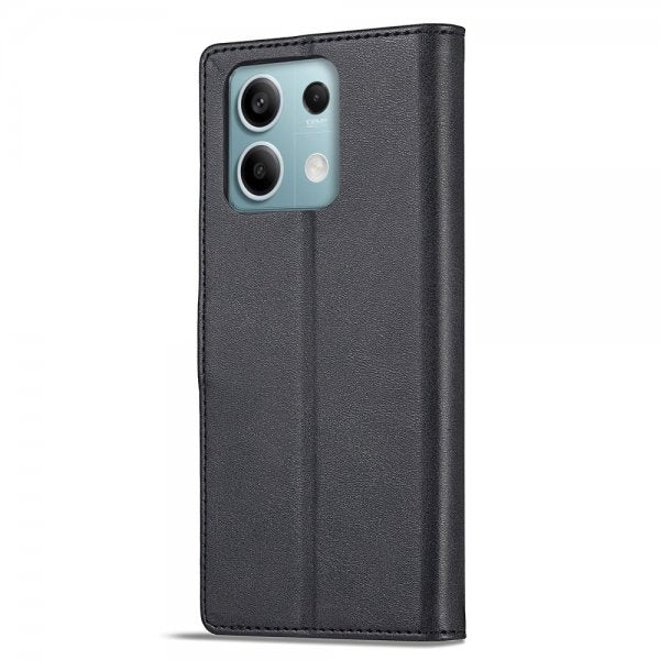 Lc.Imeeke Xiaomi Redmi Note 13 5G Etui med Kortlomme Stativfunktion Sort