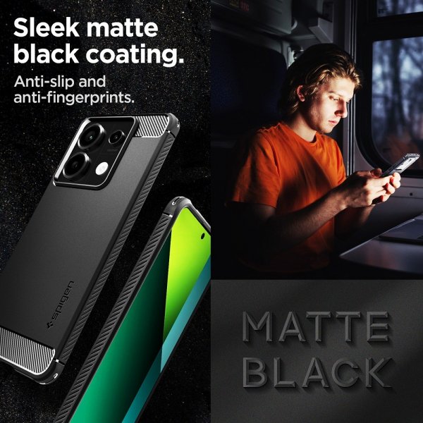 Spigen Xiaomi Redmi Note 13 Pro 5G Cover Rugged Armor Mat Sort