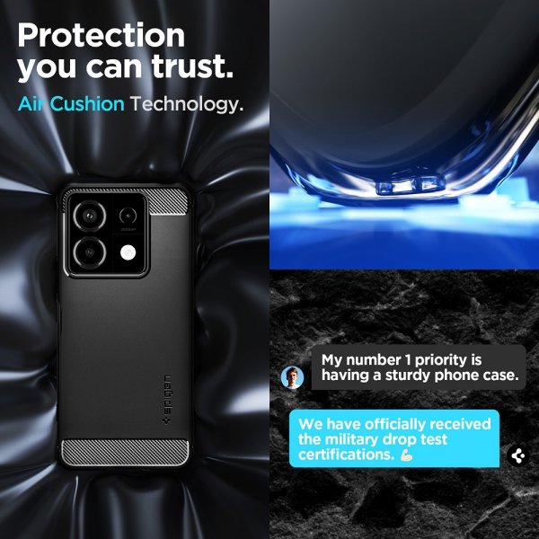 Spigen Xiaomi Redmi Note 13 Pro 5G Cover Rugged Armor Mat Sort