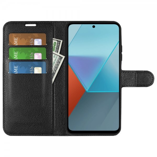 Xiaomi Redmi Note 13 Pro 5G Etui Litchi Sort