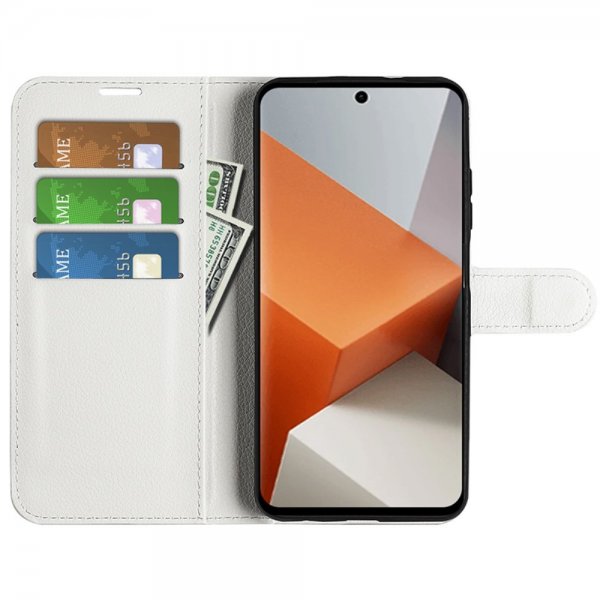 Xiaomi Redmi Note 13 Pro Plus 5G Cover Litchi Hvid