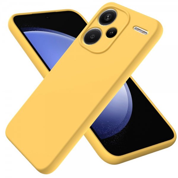 Xiaomi Redmi Note 13 Pro Plus 5G Cover med Rem Silikone Gul