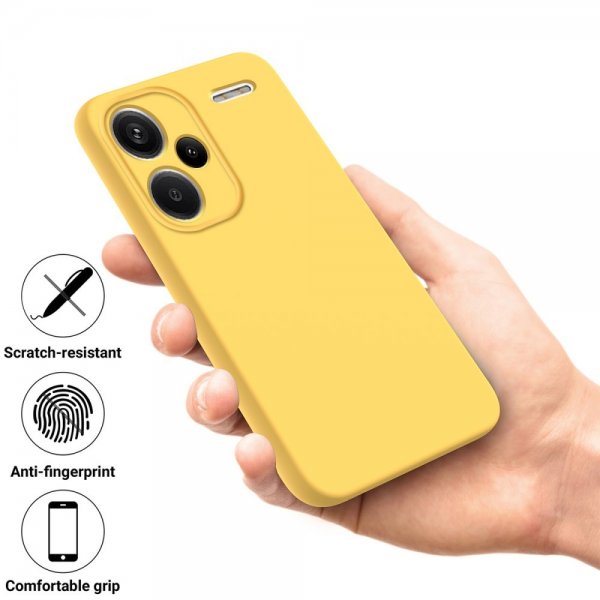 Xiaomi Redmi Note 13 Pro Plus 5G Cover med Rem Silikone Gul
