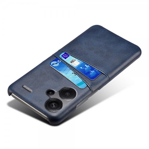 Xiaomi Redmi Note 13 Pro Plus 5G Cover med to Kortlommer Blå