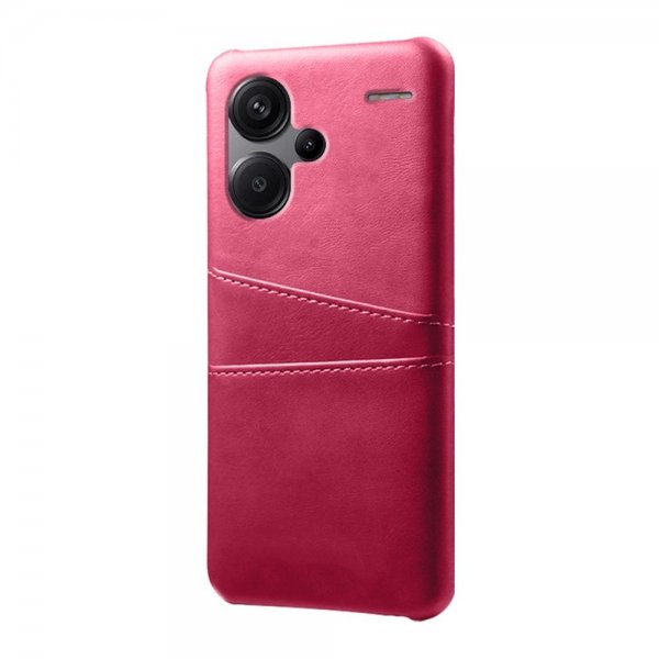Xiaomi Redmi Note 13 Pro Plus 5G Cover med to Kortlommer Magenta