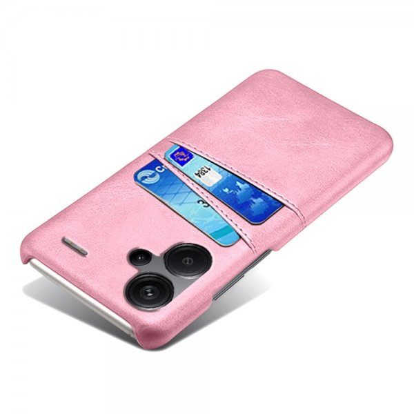 Xiaomi Redmi Note 13 Pro Plus 5G Cover med to Kortlommer Rosaguld