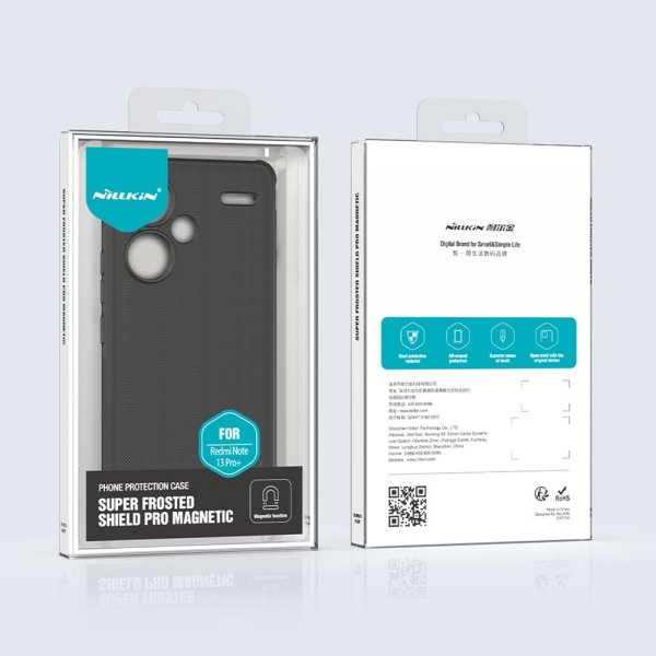 Nillkin Xiaomi Redmi Note 13 Pro Plus 5G Cover Super Frosted Shield Pro MagSafe Sort