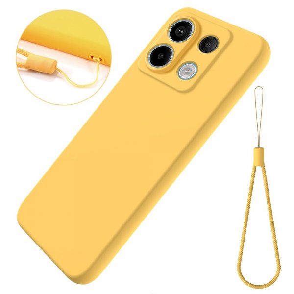 Xiaomi Redmi Note 13 Pro 5G Cover med Rem Silikone Gul