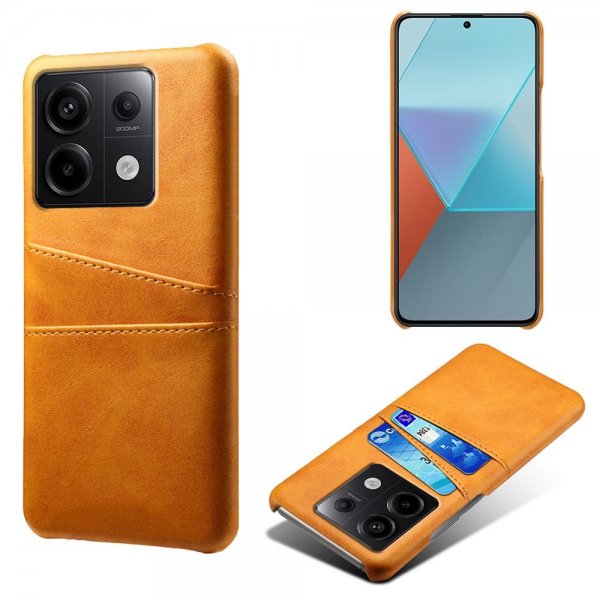 Xiaomi Redmi Note 13 Pro 5G Cover med to Kortlommer Lysebrun