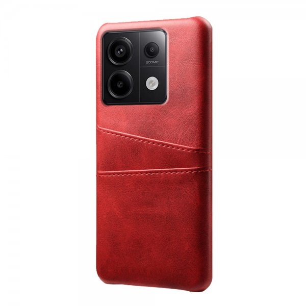 Xiaomi Redmi Note 13 Pro 5G Etui med to Kortlommer Rød