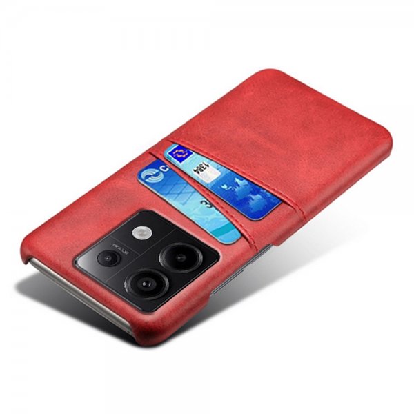 Xiaomi Redmi Note 13 Pro 5G Etui med to Kortlommer Rød