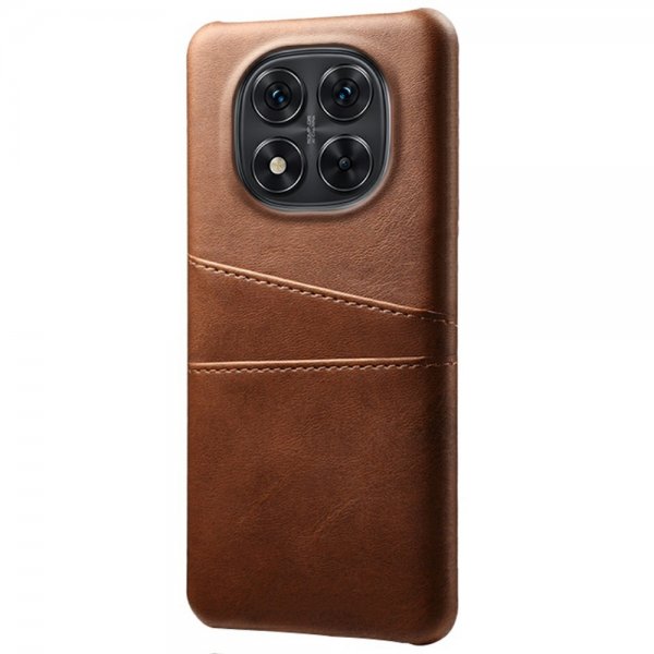 Xiaomi Redmi Note 14 Pro 5G Cover med to Kortlommer Mørkebrun