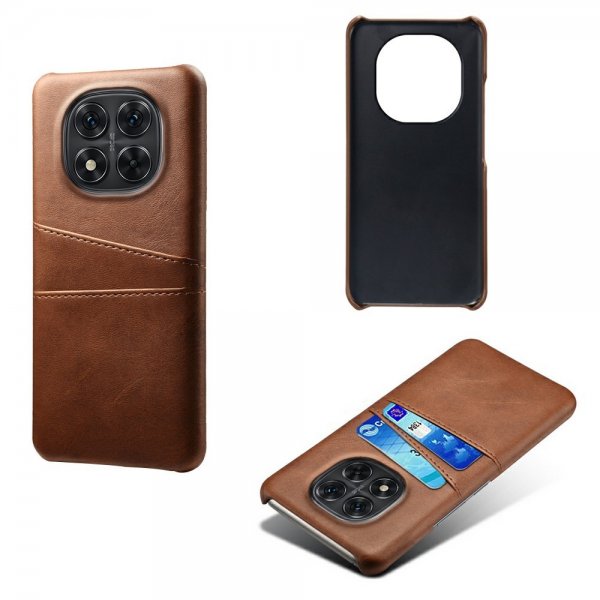 Xiaomi Redmi Note 14 Pro 5G Cover med to Kortlommer Mørkebrun