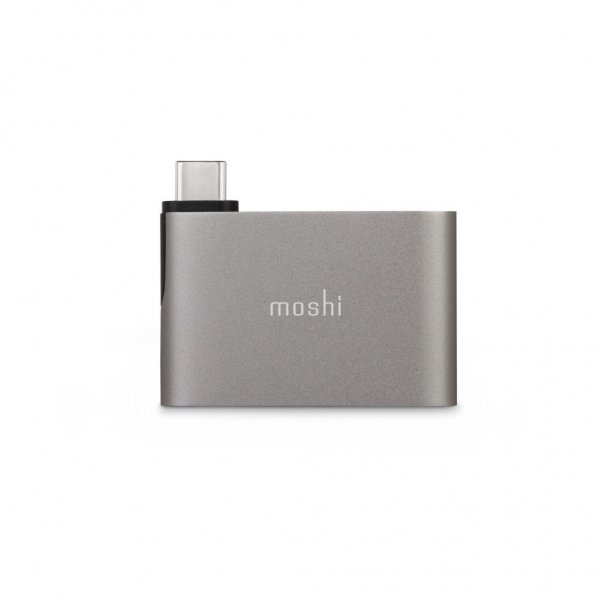 Moshi USB-C til dobbelt USB-A-adapter titaniumgrå