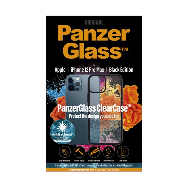 PanzerGlass iPhone 12 Pro Max Cover ClearCase Black Edition
