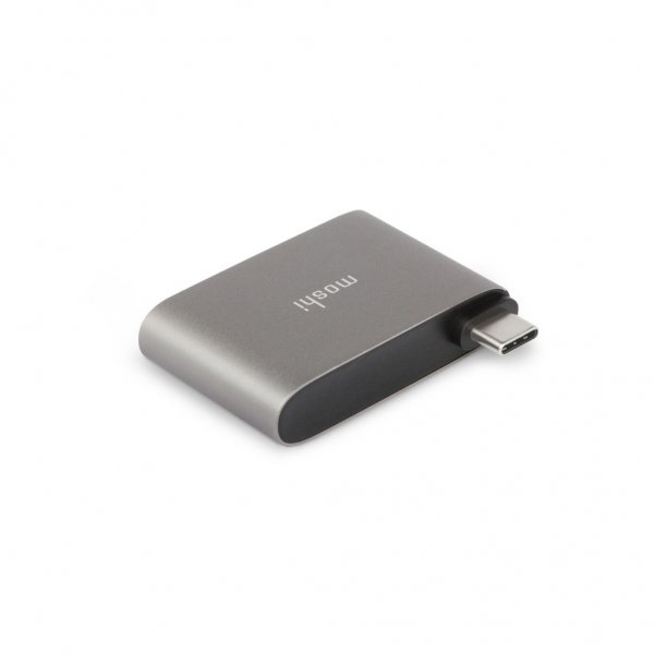 Moshi USB-C til dobbelt USB-A-adapter titaniumgrå