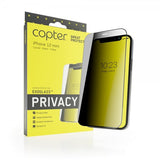 Copter iPhone 12 Mini Skærmbeskyttelse Exoglass Curved Privacy